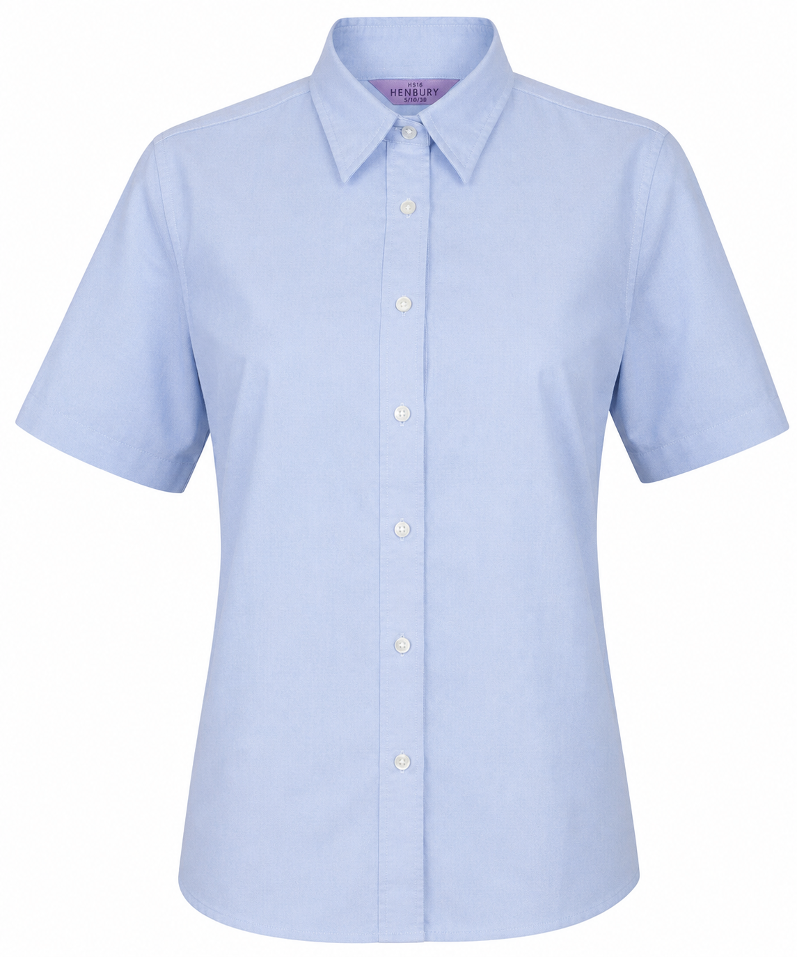 Henbury Women's Short Sleeve Classic Oxford Shirt
