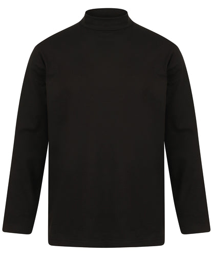 Henbury Long Sleeve Roll Neck Top