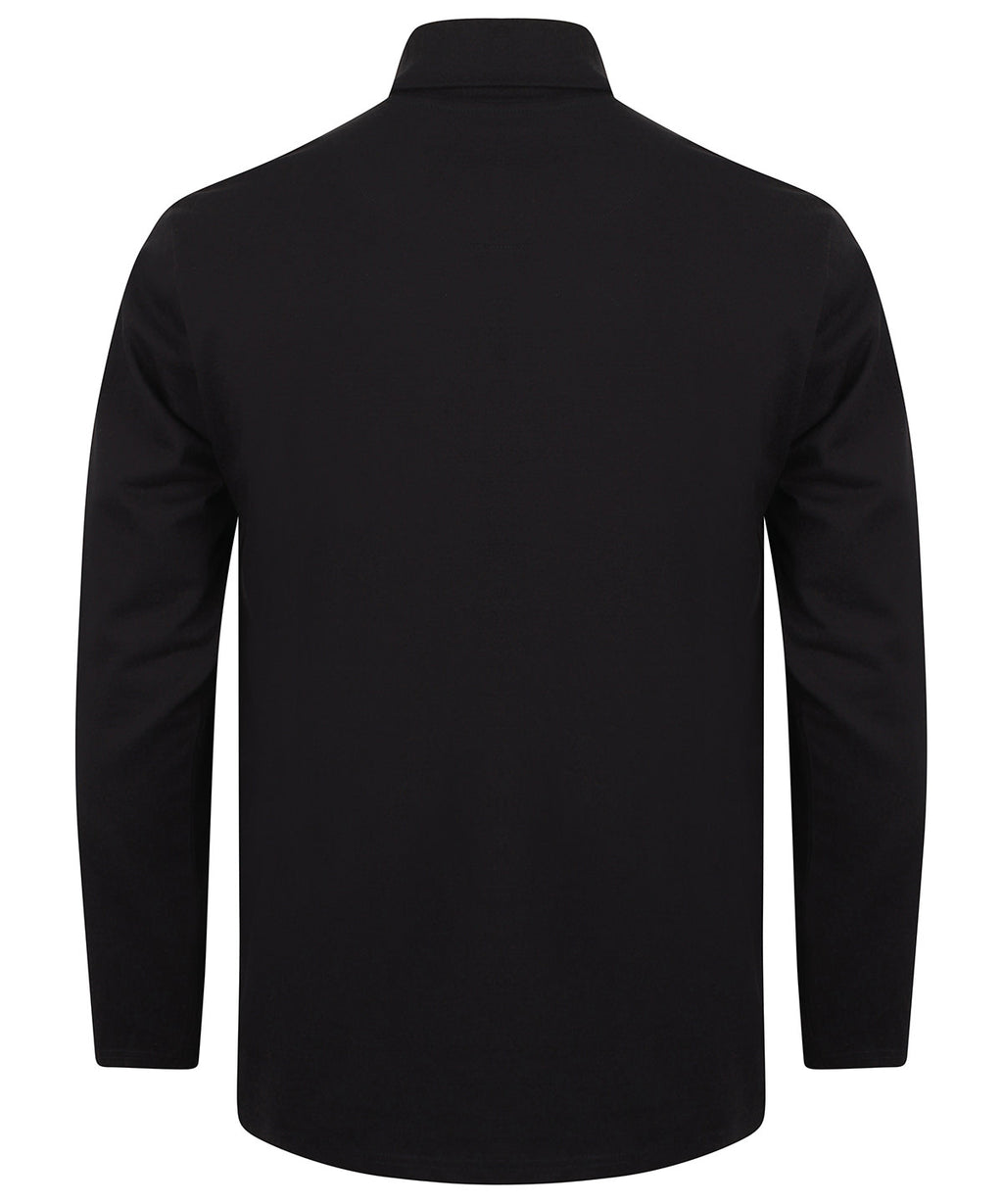 Henbury Long Sleeve Roll Neck Top
