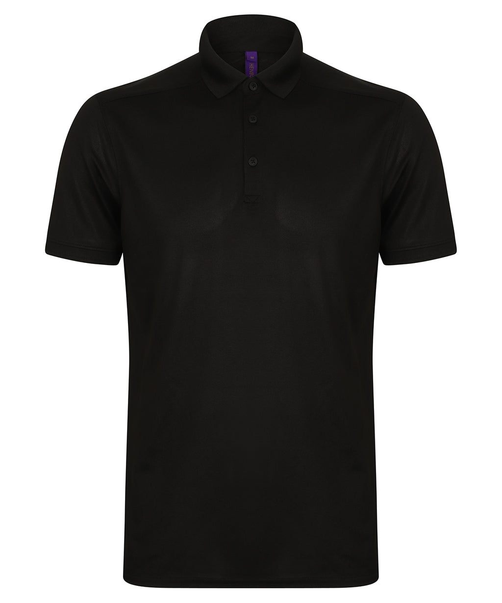 Henbury Stretch Polo Shirt With Wicking Finish (Slim Fit)