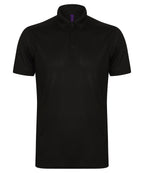 Henbury Stretch Polo Shirt With Wicking Finish (Slim Fit)