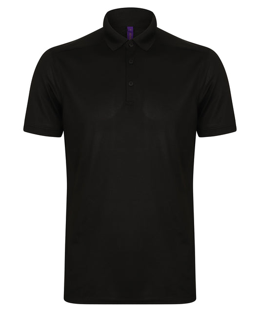 Henbury Stretch Polo Shirt With Wicking Finish (Slim Fit)