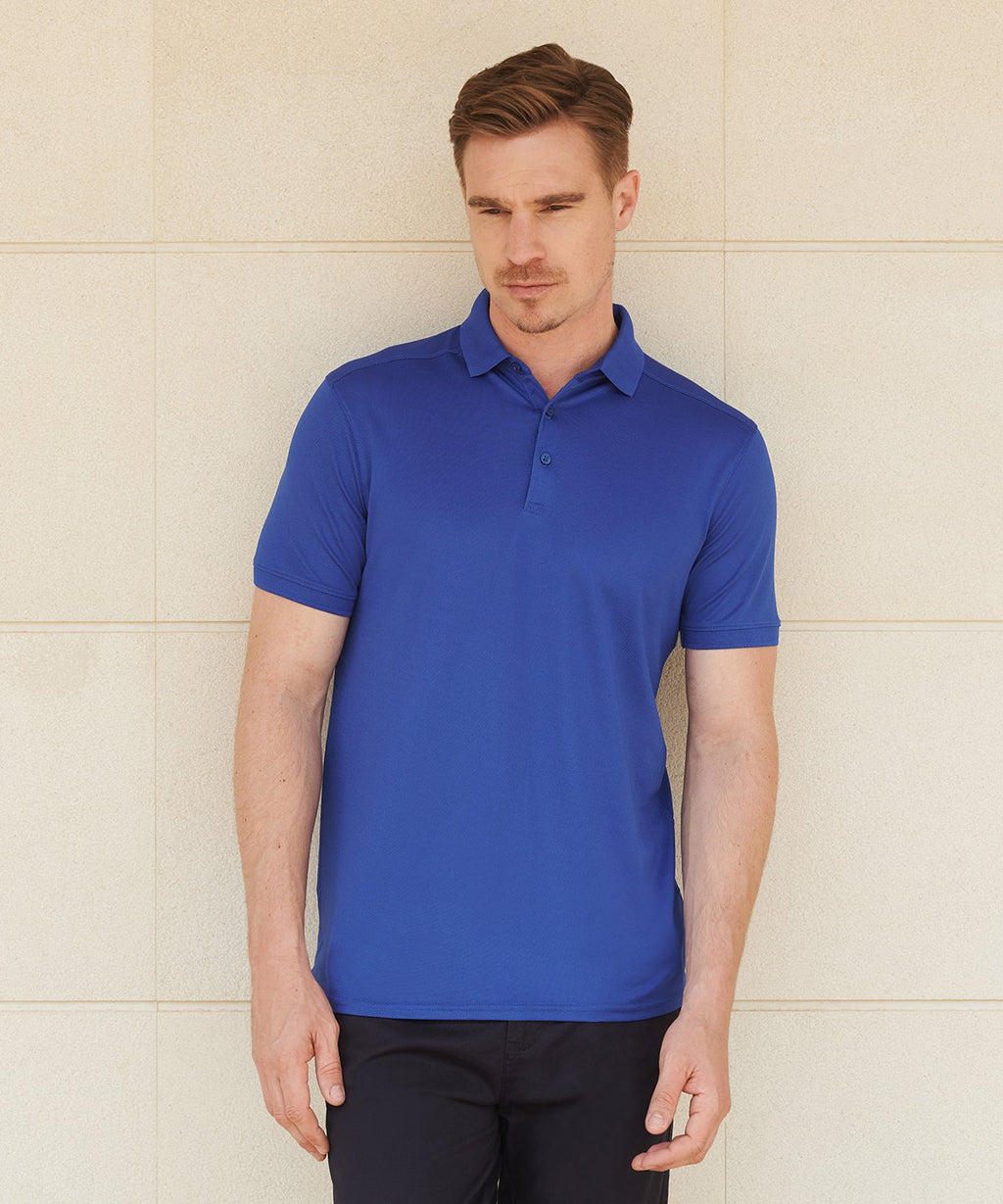 Henbury Stretch Polo Shirt With Wicking Finish (Slim Fit)