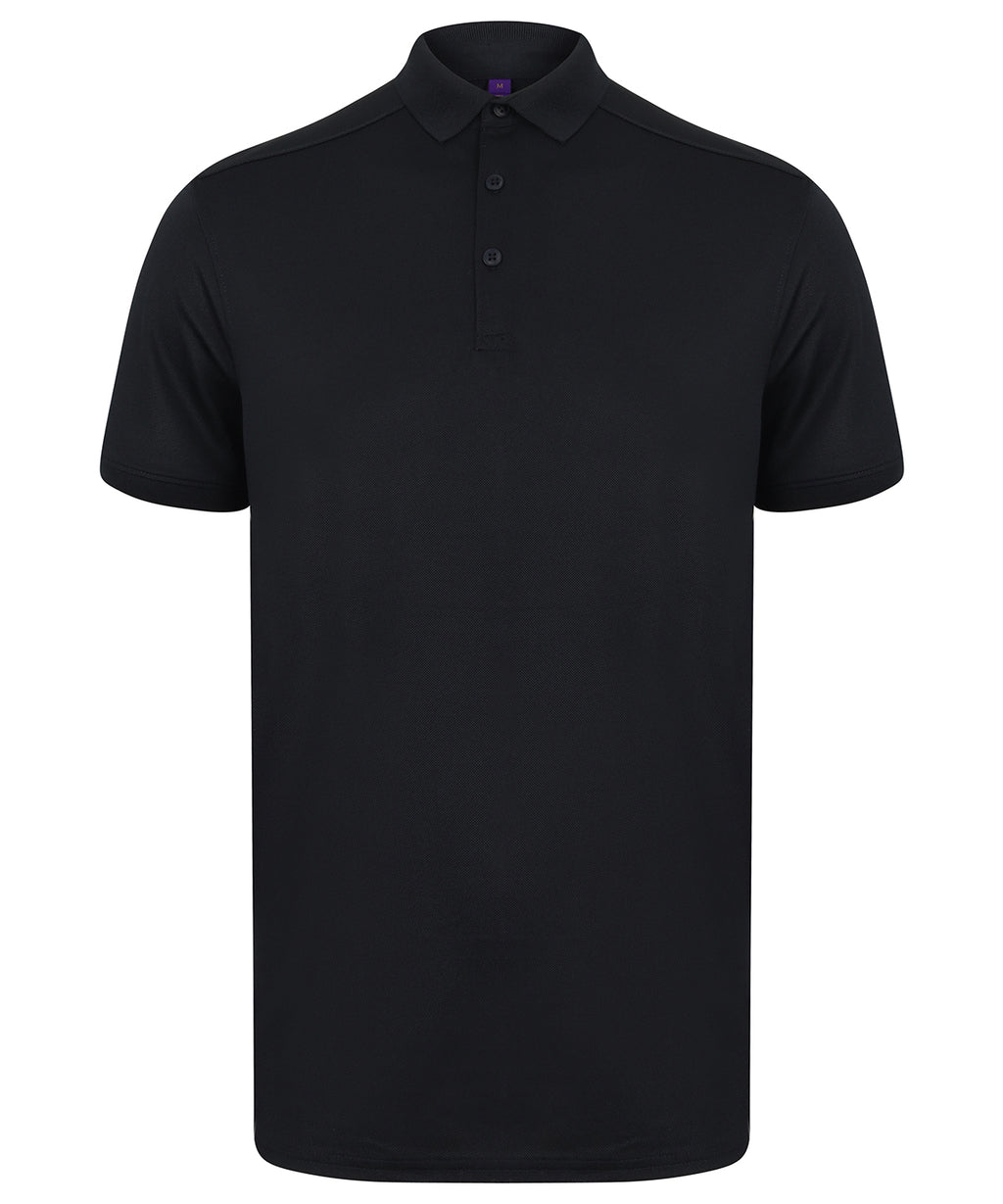 Henbury Stretch Polo Shirt With Wicking Finish (Slim Fit)