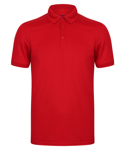 Henbury Stretch Polo Shirt With Wicking Finish (Slim Fit)