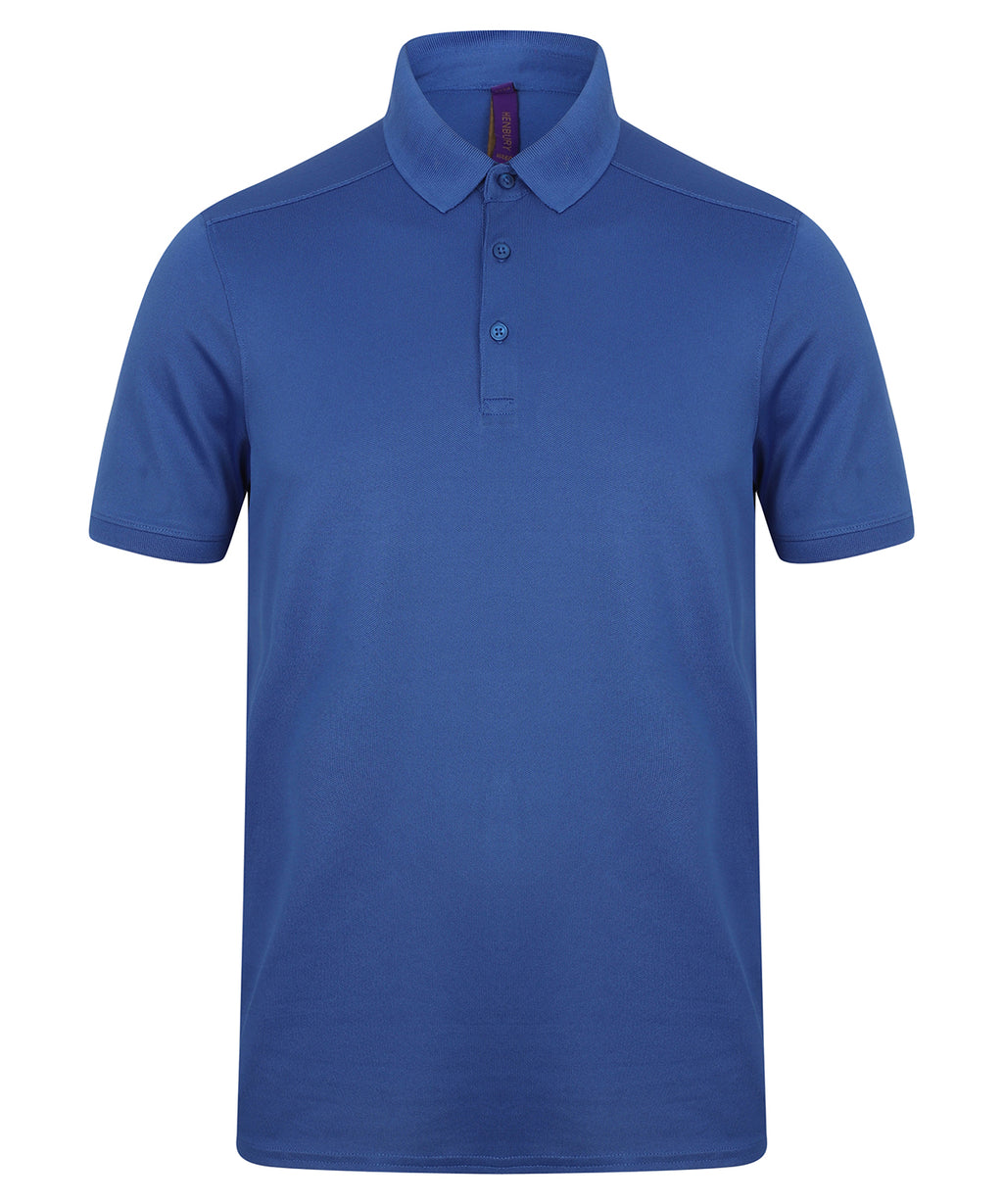 Henbury Stretch Polo Shirt With Wicking Finish (Slim Fit)