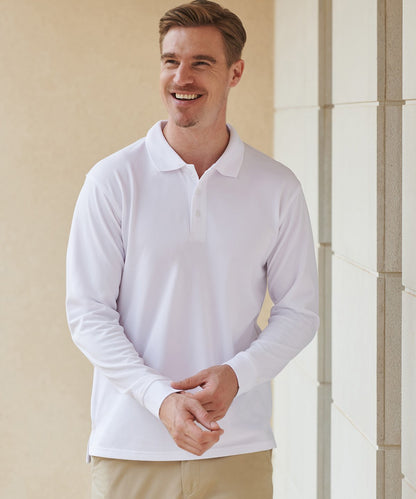 Henbury Long Sleeve Coolplus® Polo Shirt