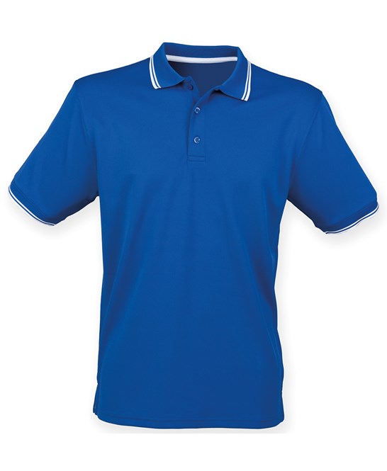 Henbury Double Tipped CoolplusÂ® Polo Shirt