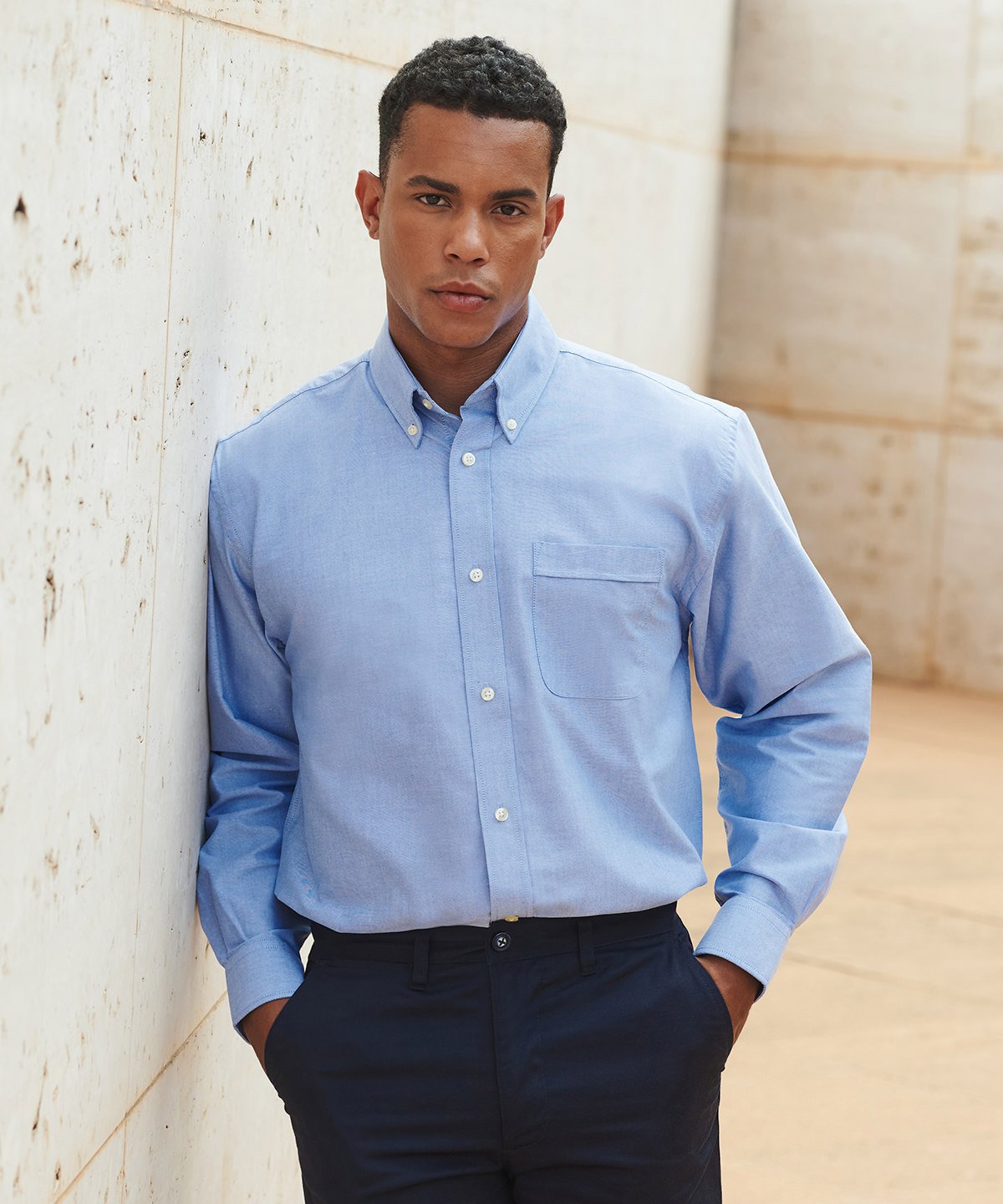 Henbury Long Sleeve Classic Oxford Shirt