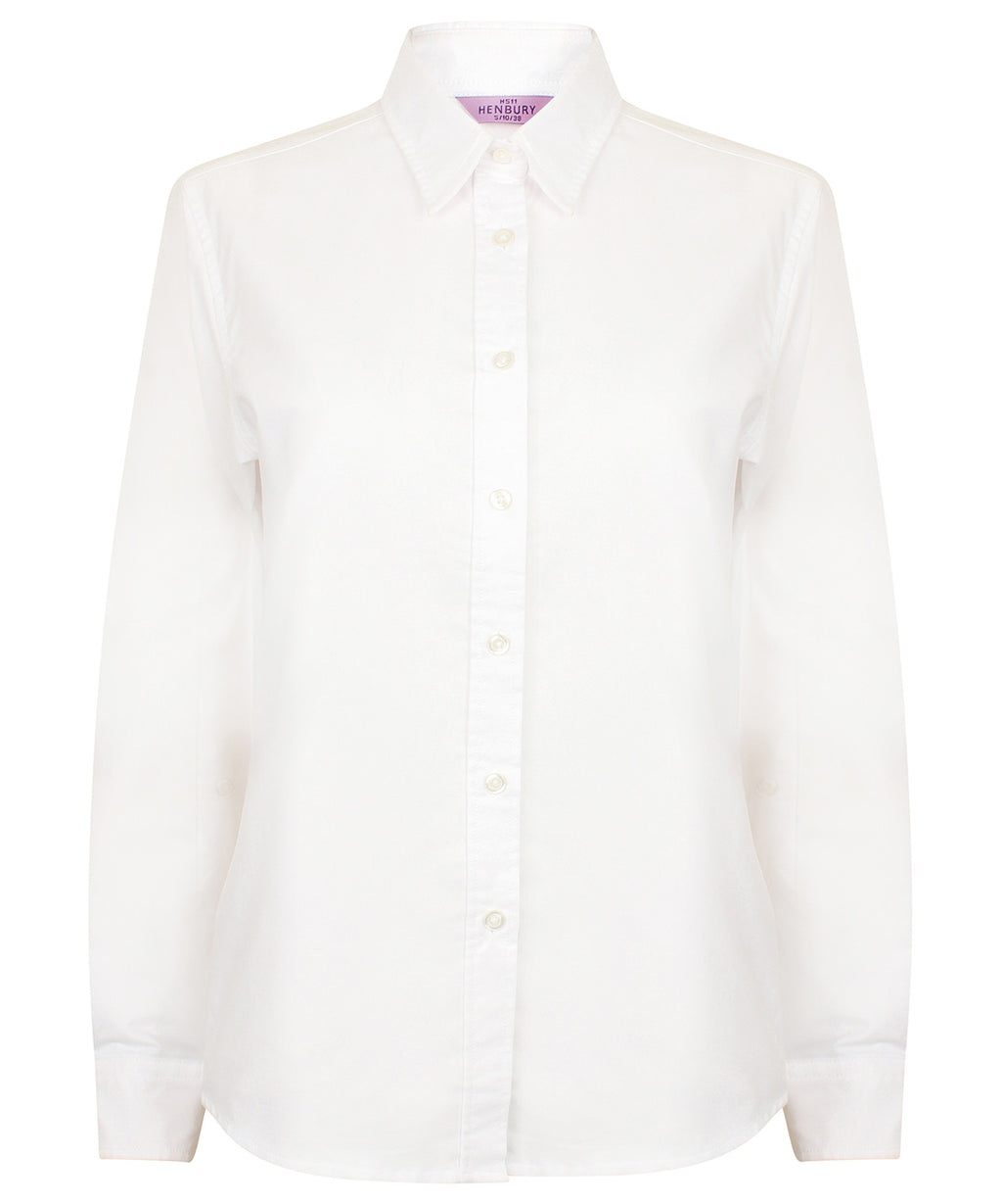 Henbury Women's Classic Long Sleeve Oxford Shirt