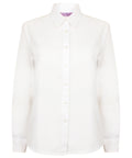 Henbury Women's Classic Long Sleeve Oxford Shirt