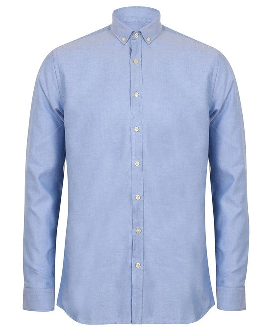 Henbury Modern Long Sleeve Oxford Shirt