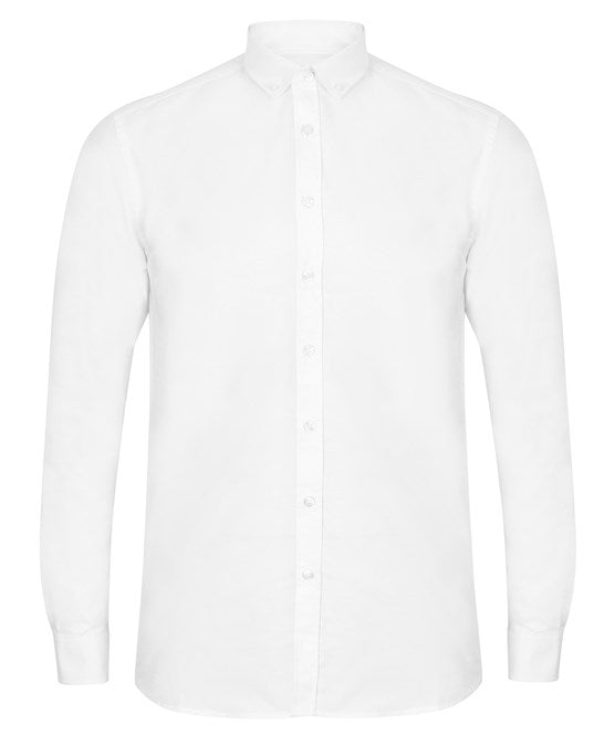 Henbury Modern Long Sleeve Oxford Shirt