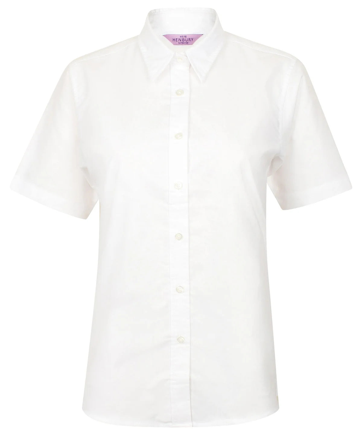Henbury Women's Short Sleeve Classic Oxford Shirt