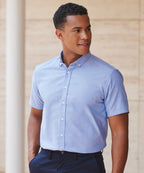 Henbury Modern Short Sleeve Oxford Shirt