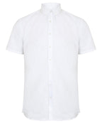 Henbury Modern Short Sleeve Oxford Shirt