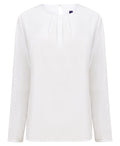 Henbury Women's Pleat Front Long Sleeve Blouse
