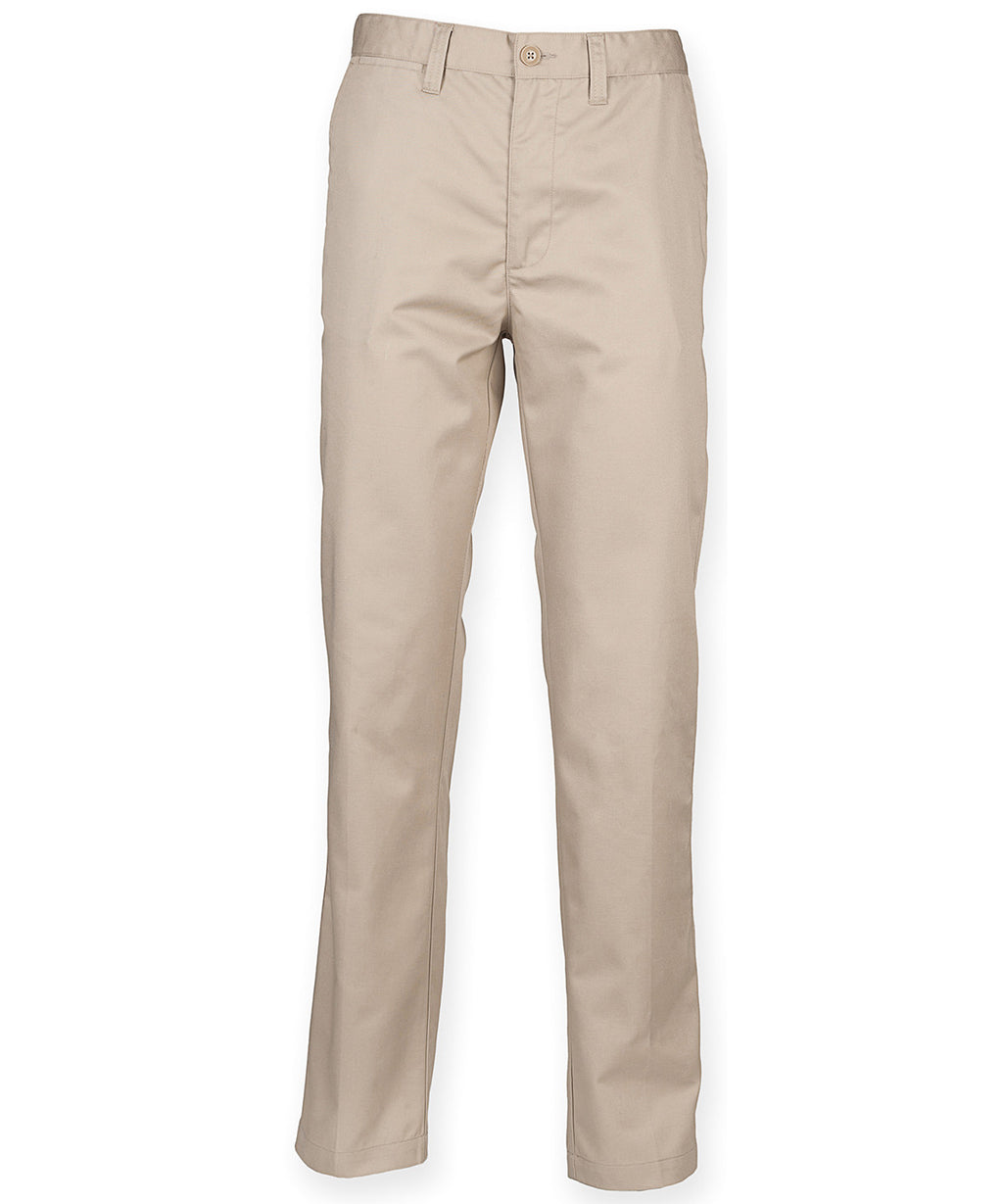 Henbury 65/35 Flat Fronted Chino Trousers