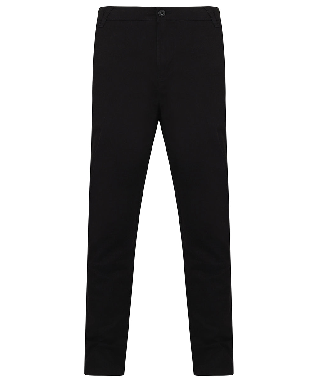 Henbury Stretch Chinos With Flex Waistband