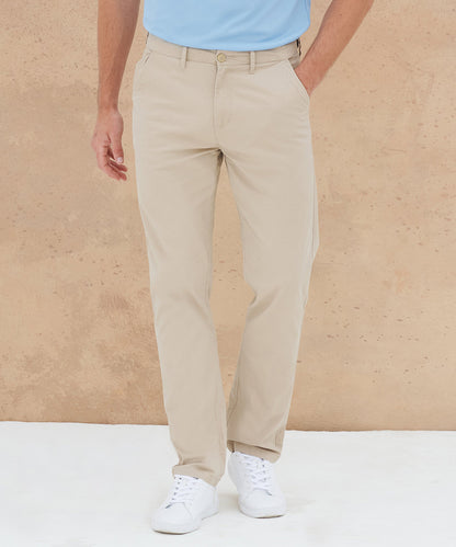 Henbury Stretch Chinos With Flex Waistband