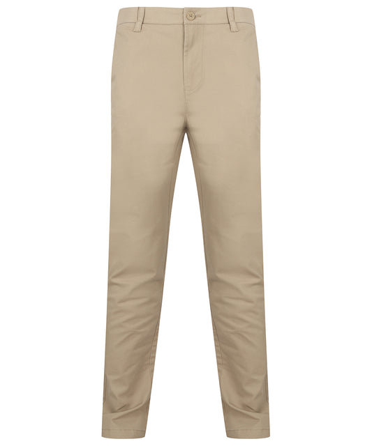 Henbury Stretch Chinos With Flex Waistband