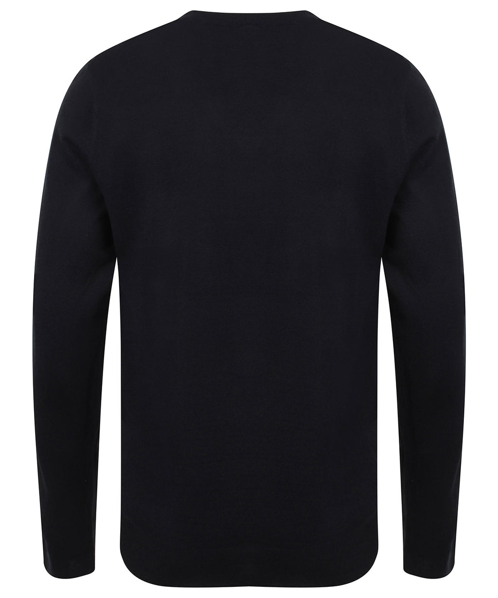 Henbury 12 Gauge V-Neck Jumper