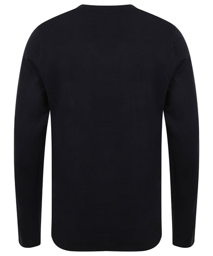 Henbury 12 Gauge V-Neck Jumper