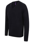 Henbury 12 Gauge V-Neck Jumper