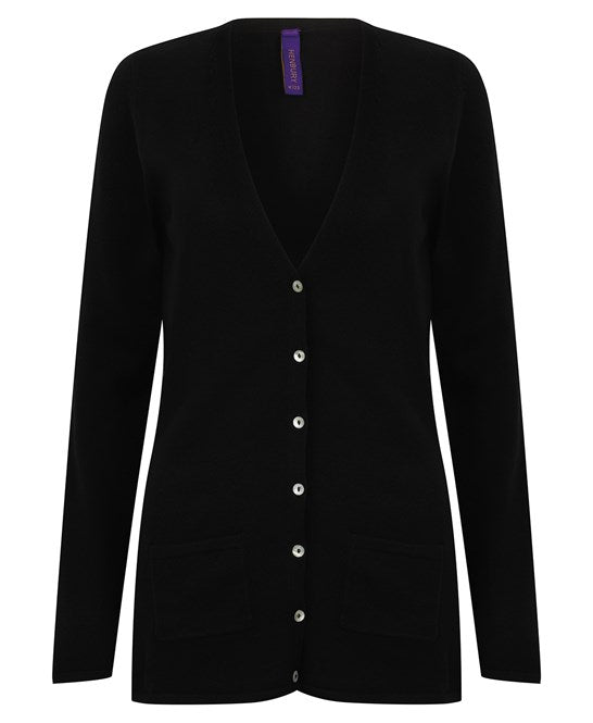 Henbury Women's V-Button Cardigan