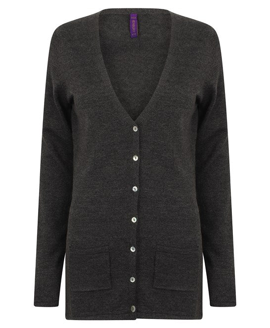 Henbury Women's V-Button Cardigan