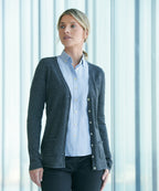 Henbury Women's V-Button Cardigan