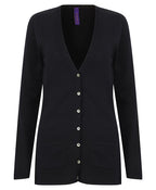 Henbury Women's V-Button Cardigan