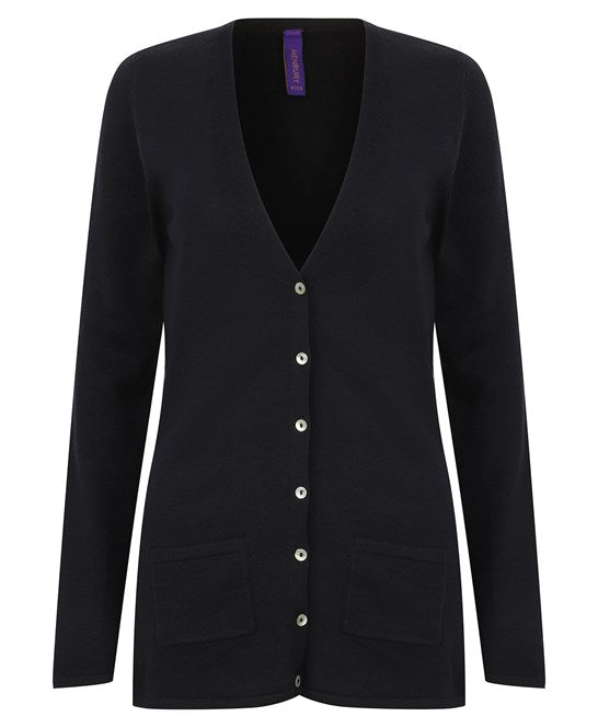 Henbury Women's V-Button Cardigan