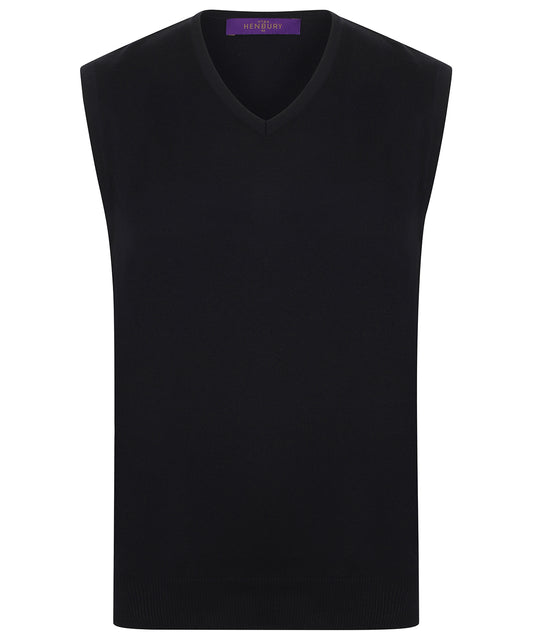Henbury Sleeveless V-Neck Jumper