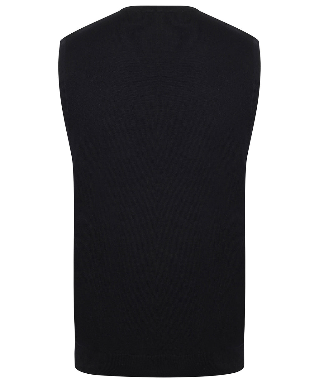 Henbury Sleeveless V-Neck Jumper