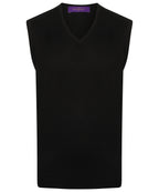 Henbury Sleeveless V-Neck Jumper