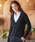 Henbury Women's V-Neck Cardigan
