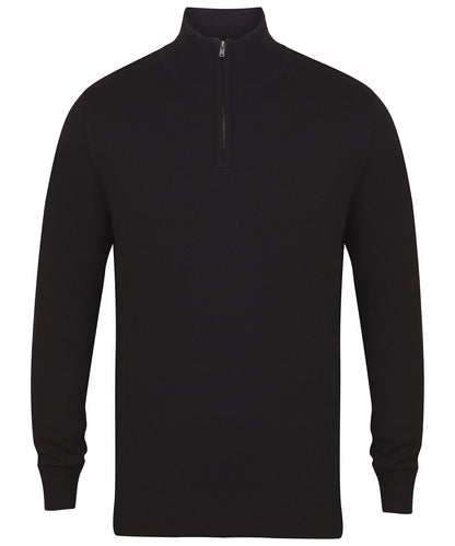Henbury 1/4 Zip Jumper