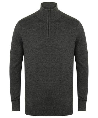 Henbury 1/4 Zip Jumper