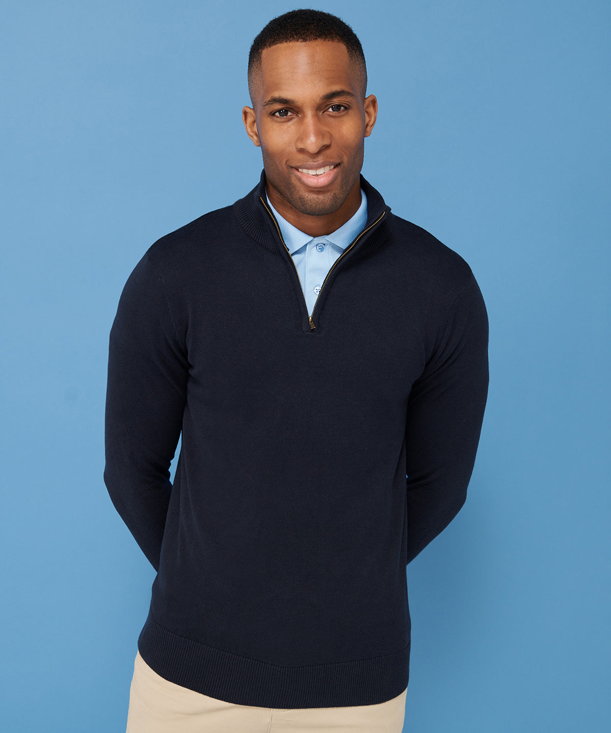 Henbury 1/4 Zip Jumper