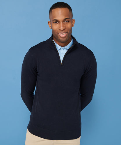 Henbury 1/4 Zip Jumper