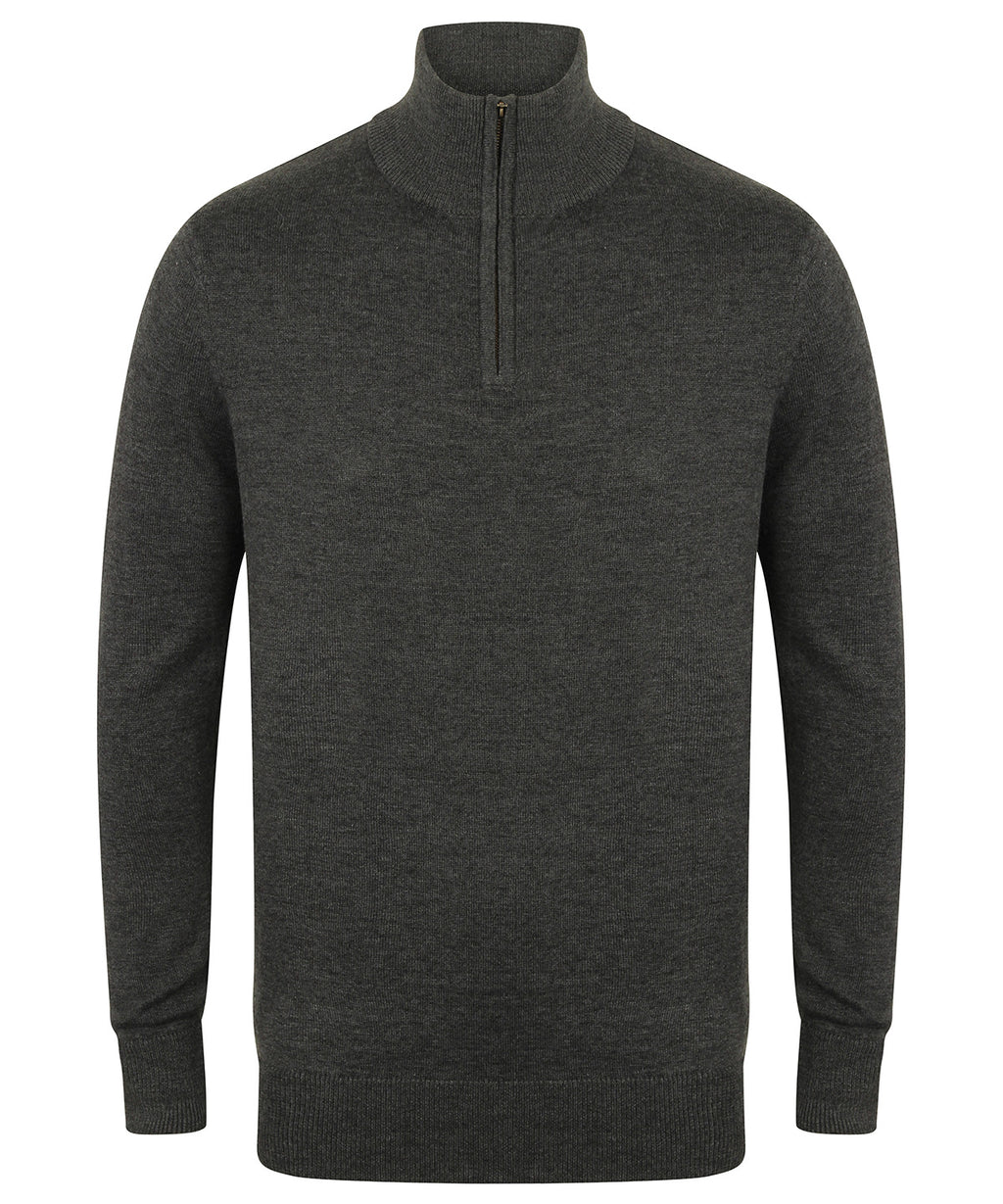 Henbury 1/4 Zip Jumper