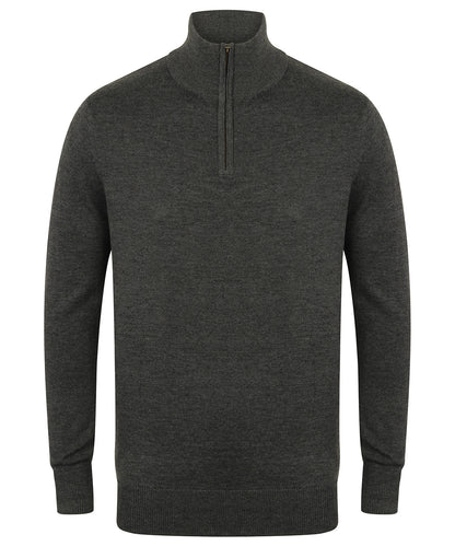 Henbury 1/4 Zip Jumper