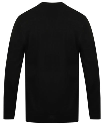 Henbury Cashmere Touch Acrylic V-Neck Jumper