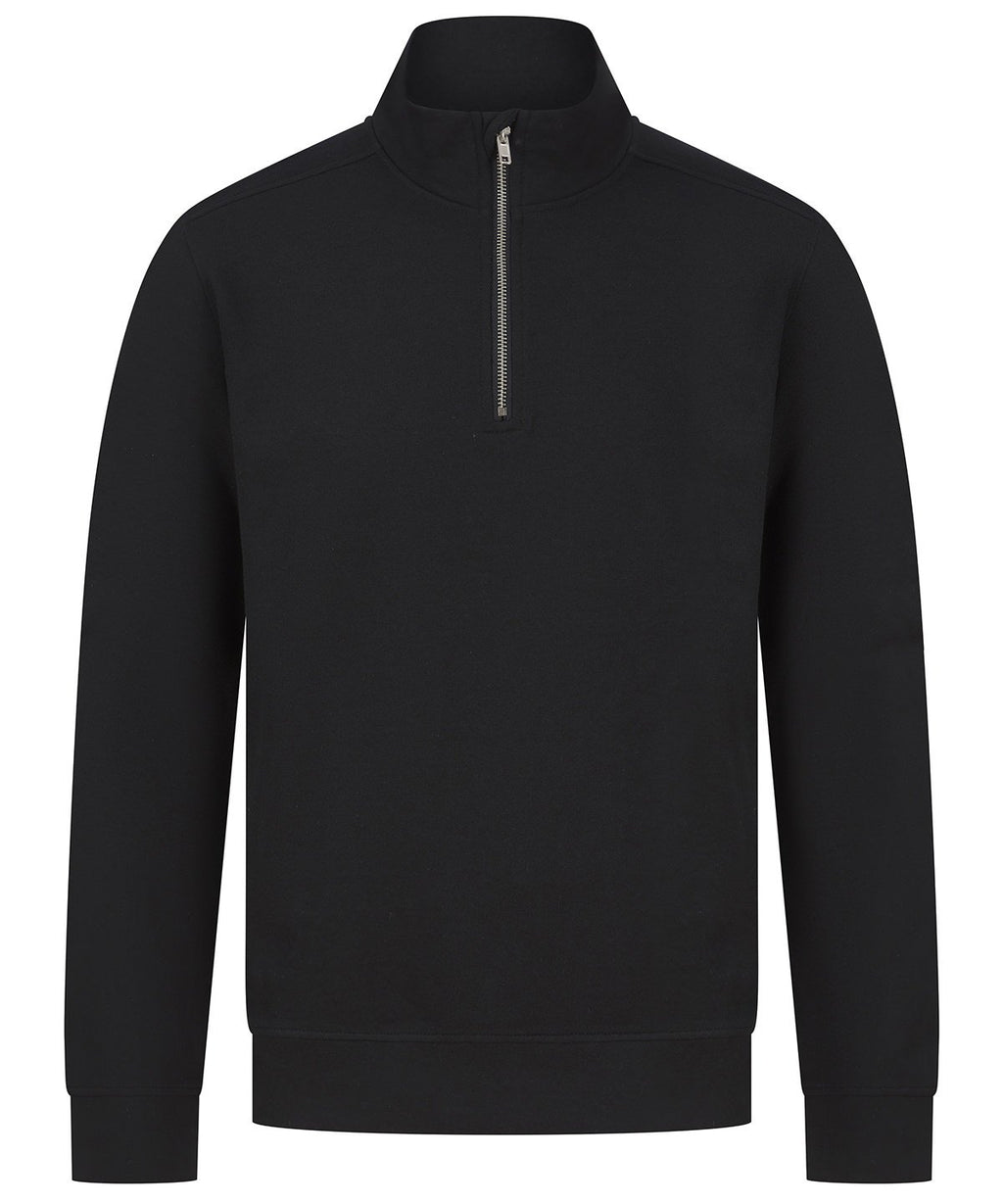 Henbury Unisex Sustainable ¼-Zip Sweatshirt