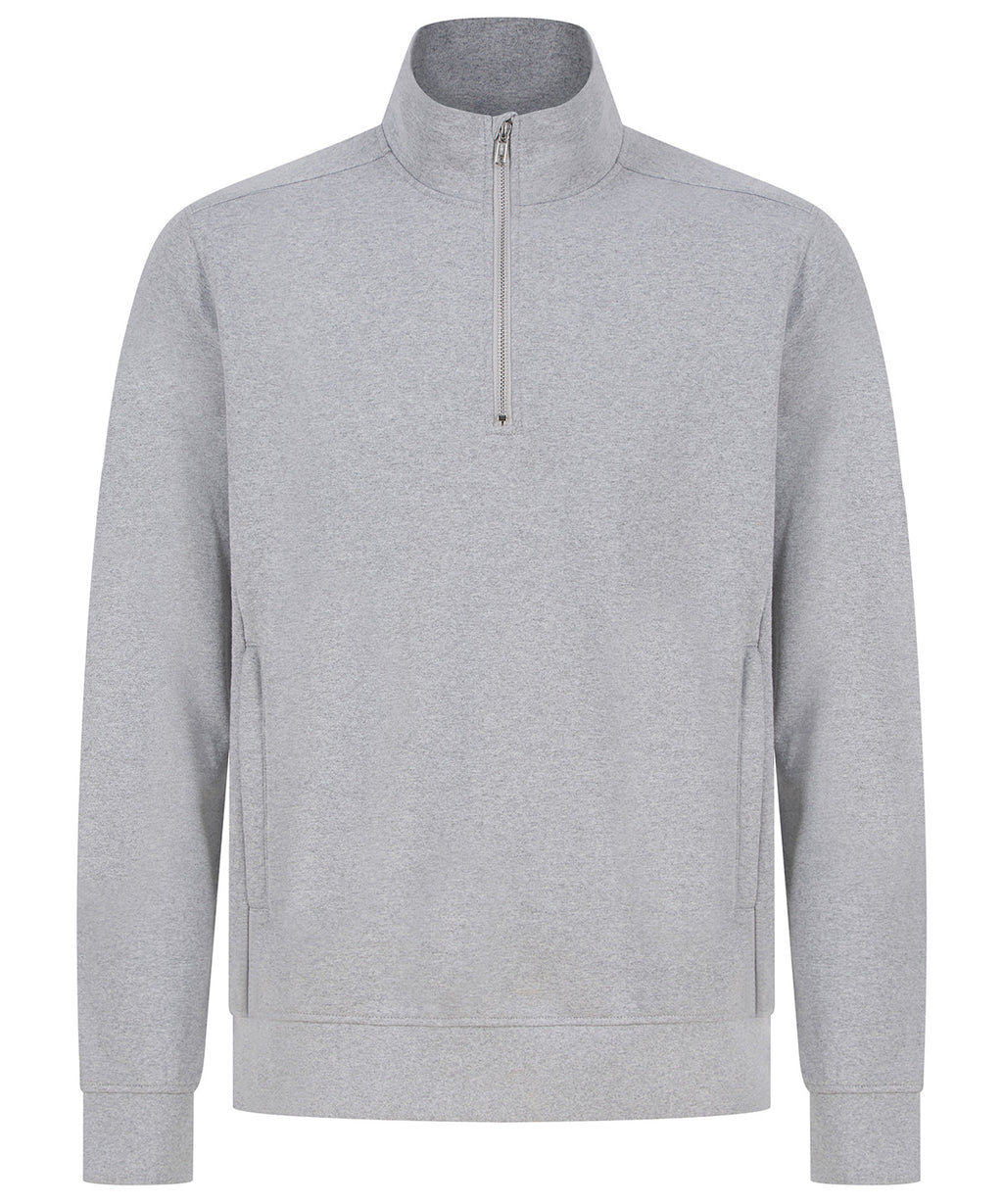 Henbury Unisex Sustainable ¼-Zip Sweatshirt