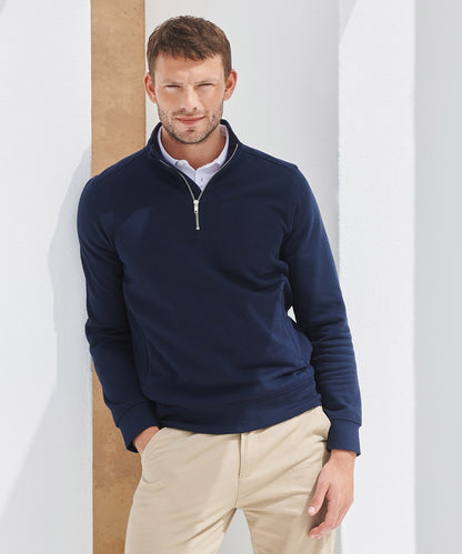 Henbury Unisex Sustainable ¼-Zip Sweatshirt