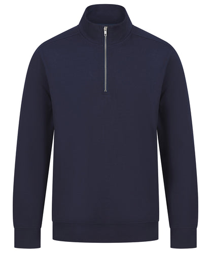 Henbury Unisex Sustainable ¼-Zip Sweatshirt