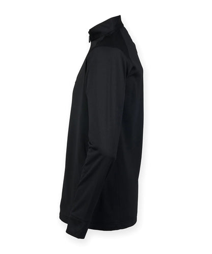 Henbury ¼ Zip Top With Wicking Finish