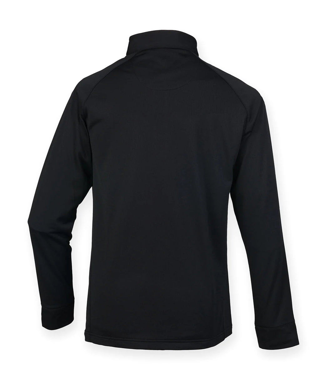 Henbury ¼ Zip Top With Wicking Finish
